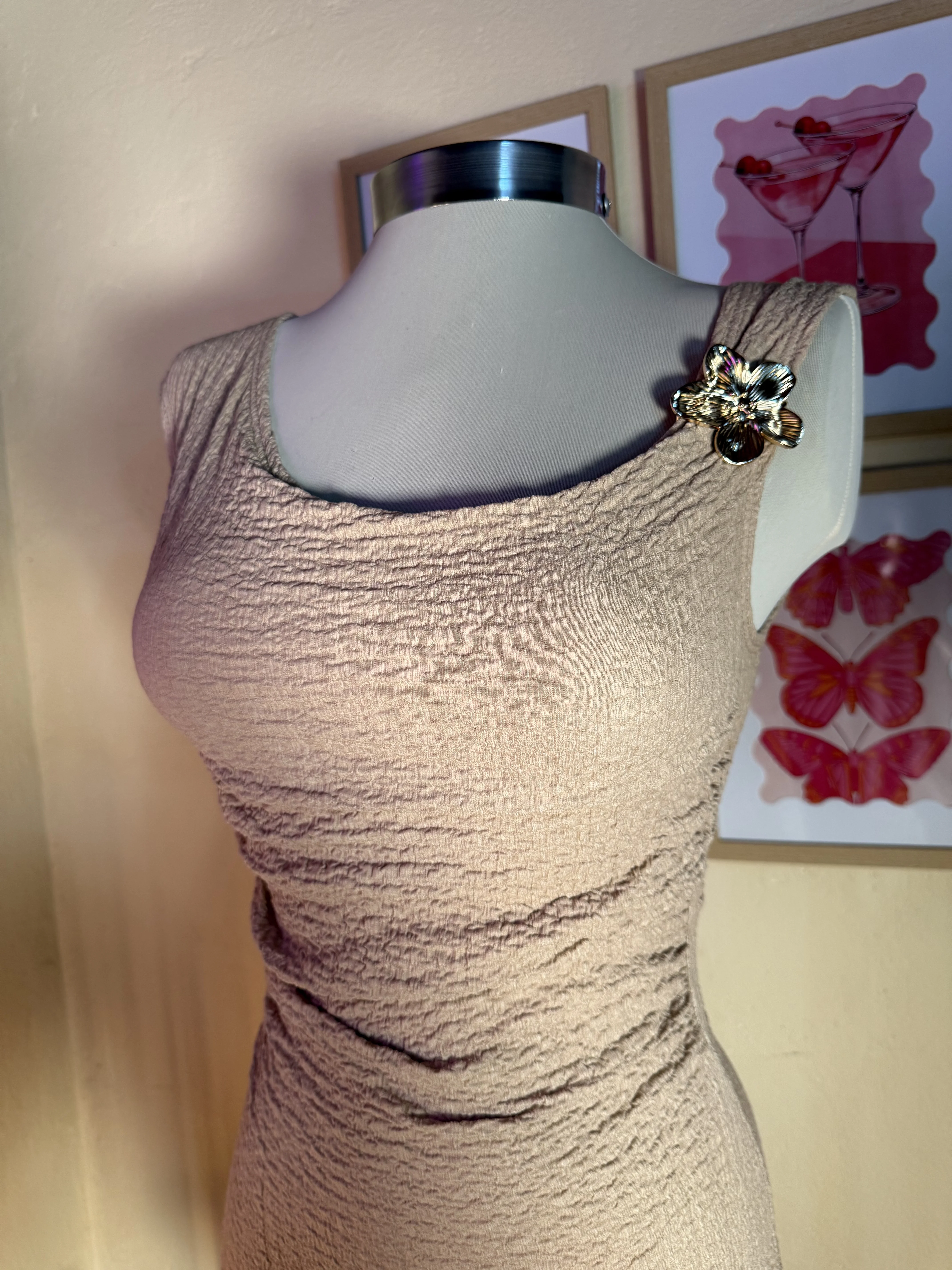 Gold Flower Dress 2